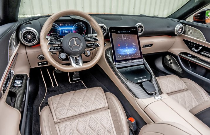 Mercedes-AMG SL 55 4MATIC+ – wnętrze, deska rozdzielcza