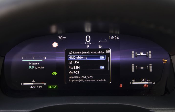 Toyota Yaris Cross - zegary