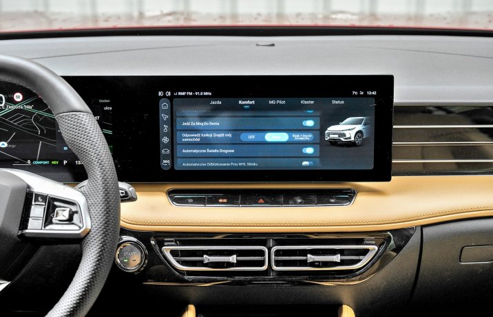 MG HS 1.5T Plug-In Hybrid (2025) – test – system operacyjny