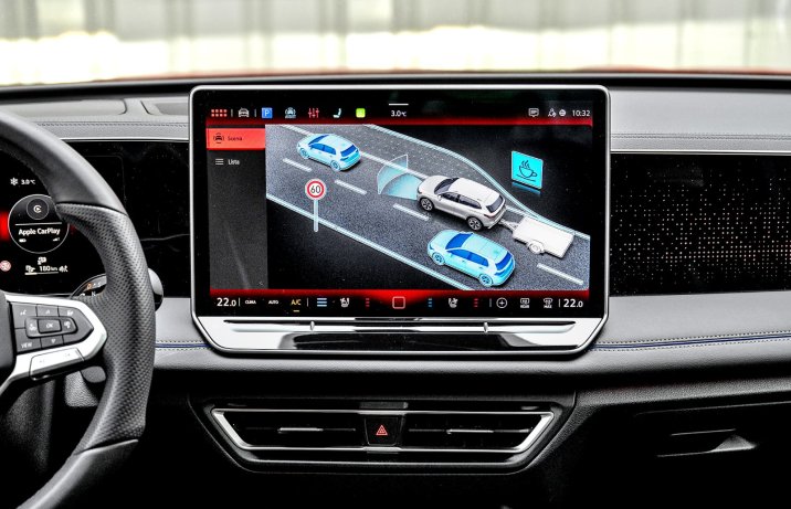 VW Tiguan 1.5 eHybrid DSG (2025 – test – systemy wspomagające