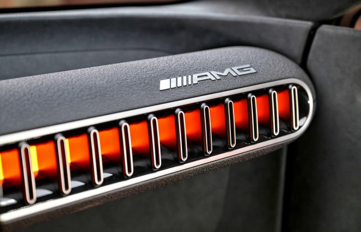 Concept AMG GT XX 2025 – wnętrze, nawiewy