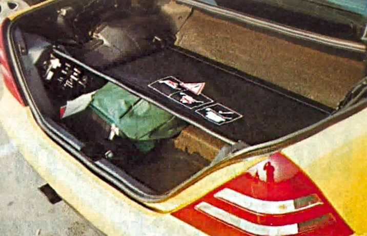 Mercedes SLK (R170) – bagażnik