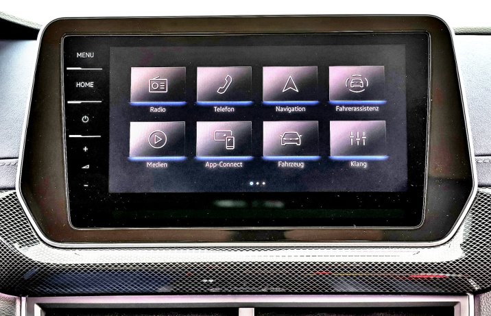 Volkswagen T-Cross 1.0 TSI DSG (2025) – test – ekran systemu multimedialnego