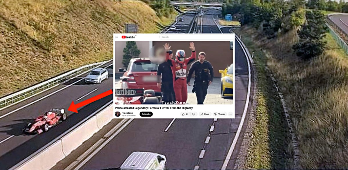 Przez 6 lat jeździł bolidem F1 po czeskich drogach. W końcu został zatrzymany