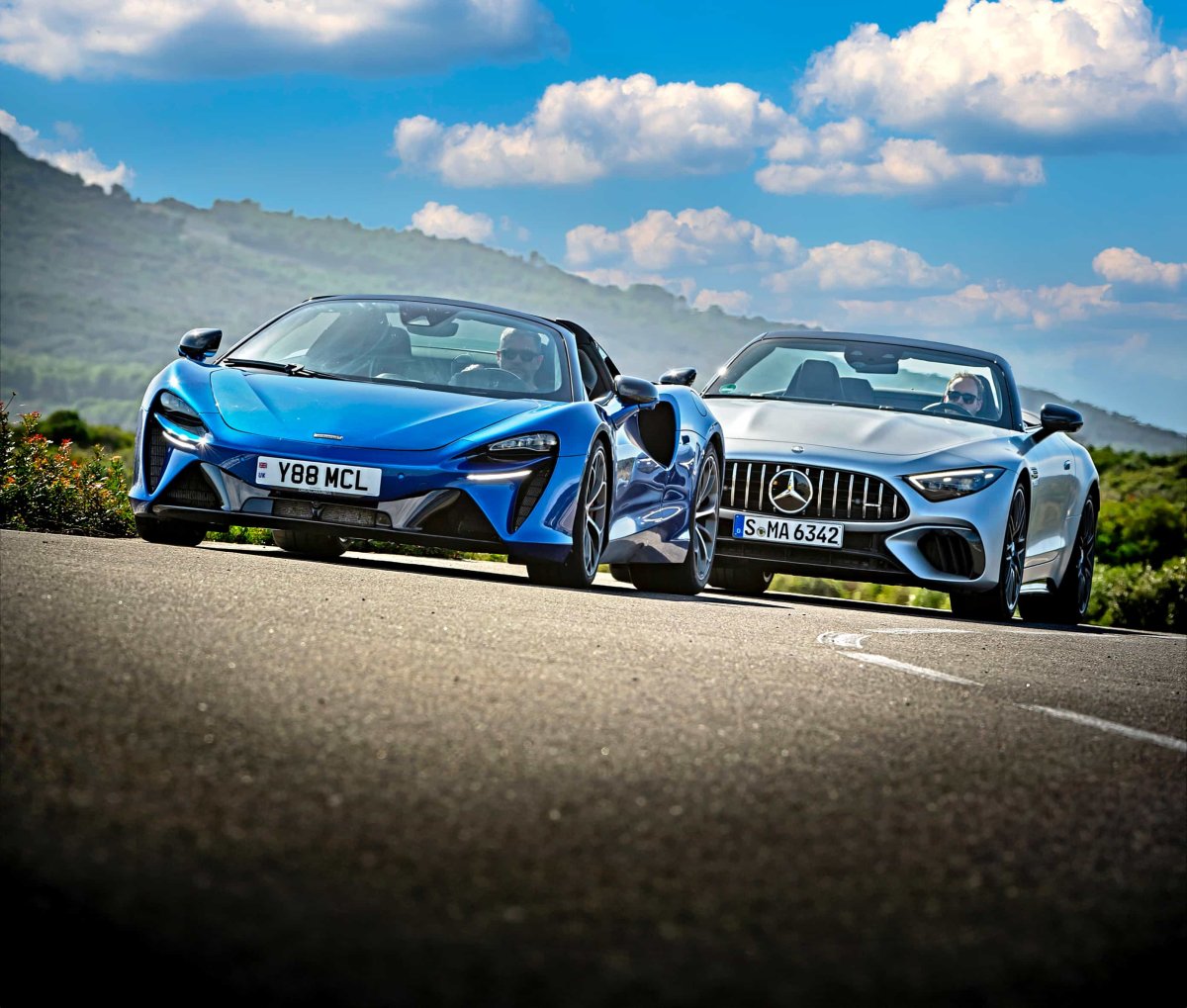 McLaren Artura Spider i Mercedes-AMG SL 63 – owoce motoryzacyjnego rozstania