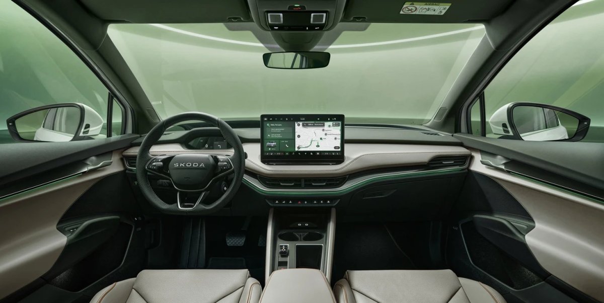 Skoda prezentuje topowe wnętrze Laurin & Klement dla modeli Elroq, Enyaq i Enyaq Coupe