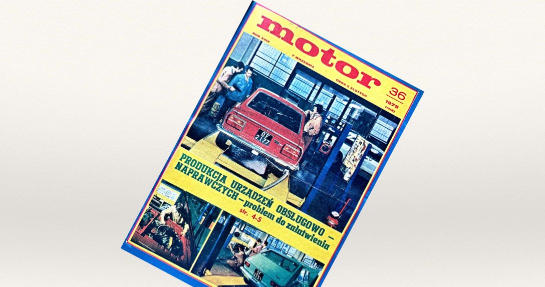 Motor numer 36 z 1975 roku – okładka