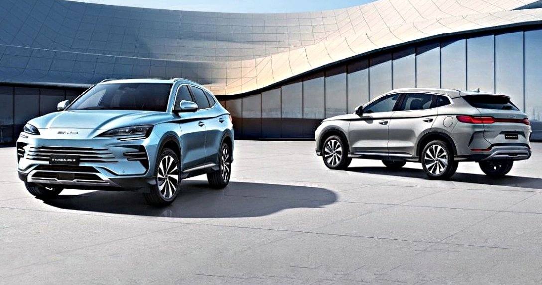 BYD Sealion 6 – widok z przodu i z tyłu