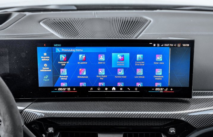 BMW M3 CS Touring (2025) – test – ekran systemu operacyjnego