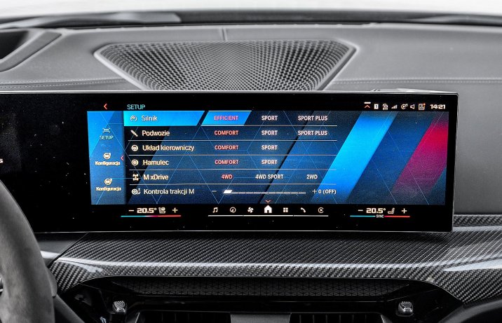 BMW M3 CS Touring (2025) – test – matryca trybów jazdy