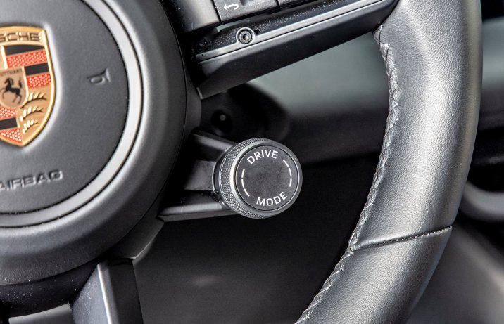 Porsche Macan 4 (2025) – test – pokrętło trybów jazdy