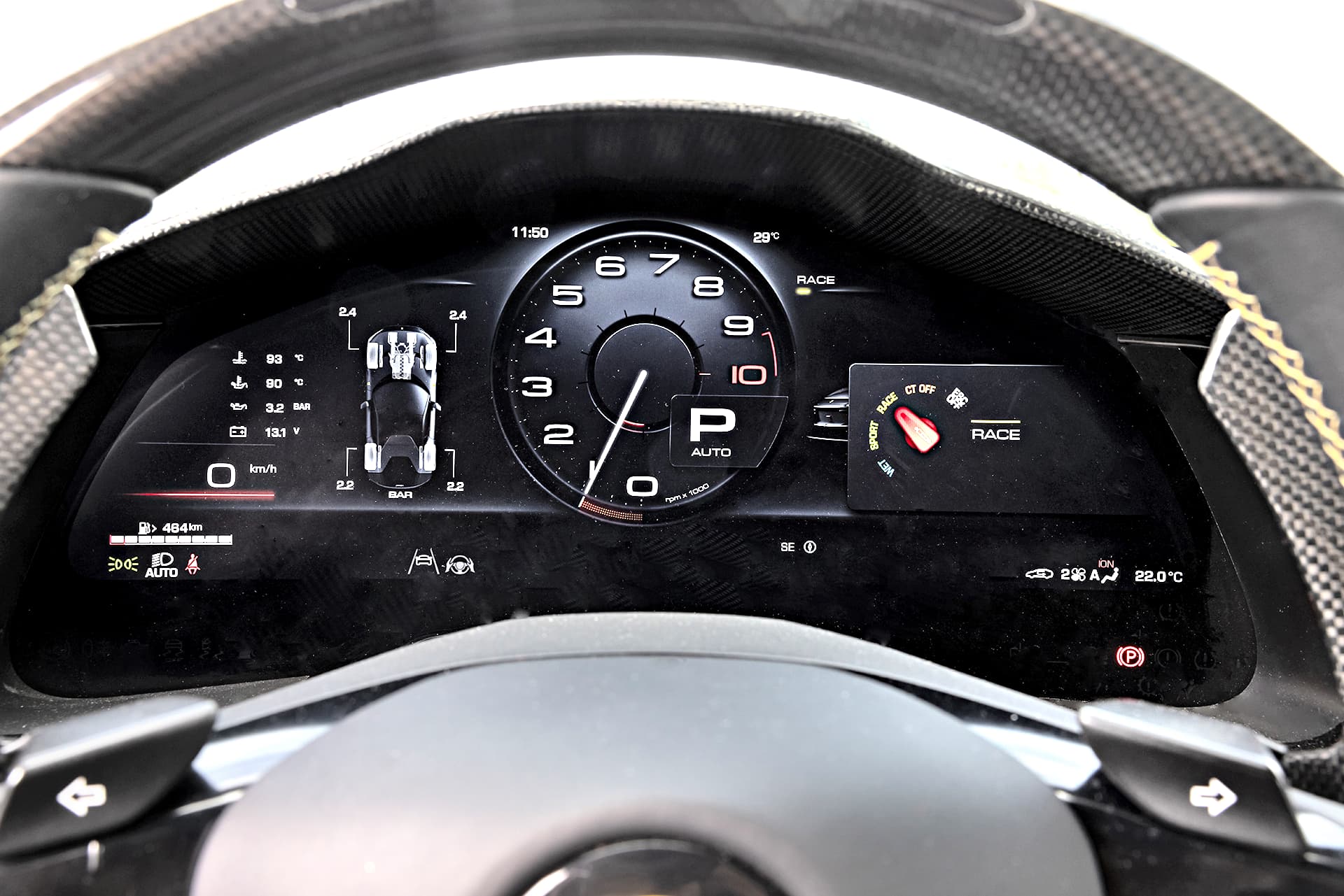 Ferrari 12Cilindri – wskaźniki