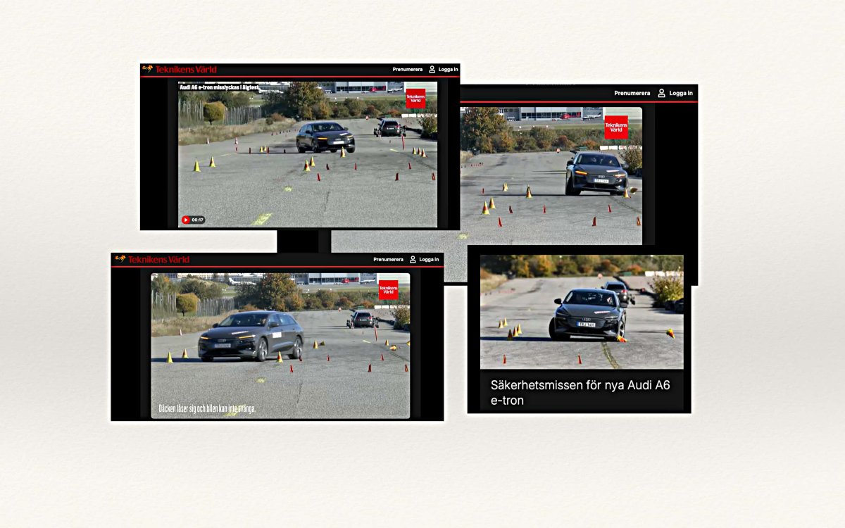 Najnowsze Audi A6 e-tron Avant oblało test łosia. Wynik tego auta to alarm dla całej branży