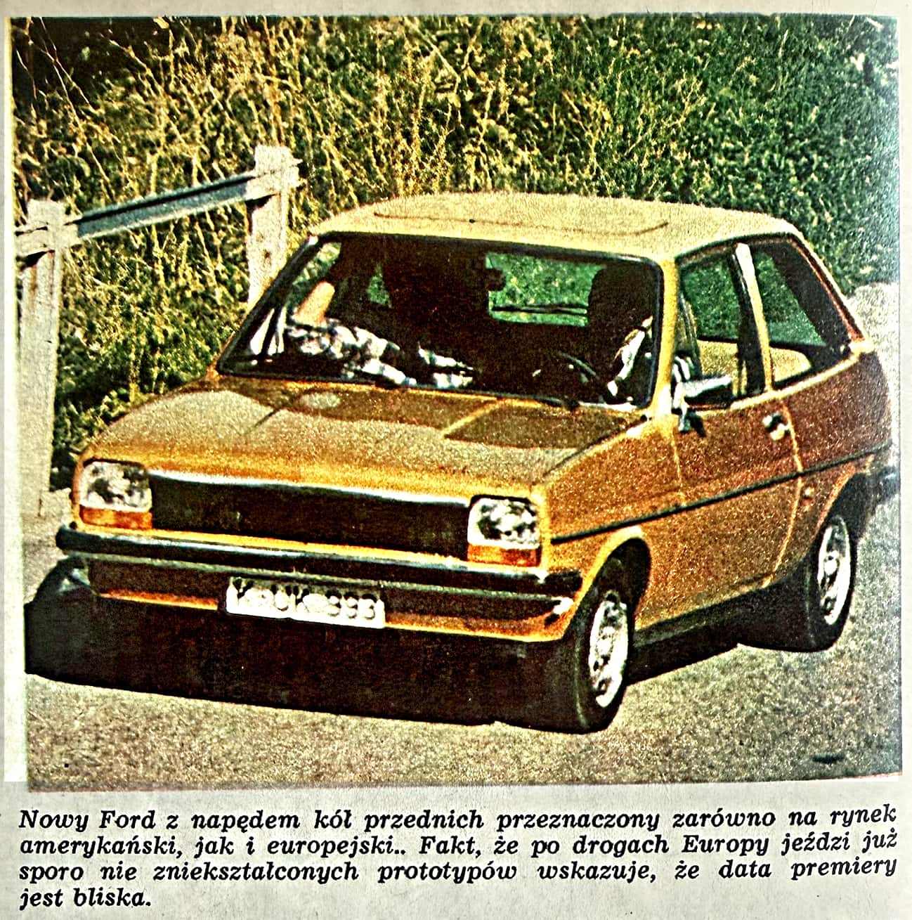 prototyp Forda Fiesty 1976 przód