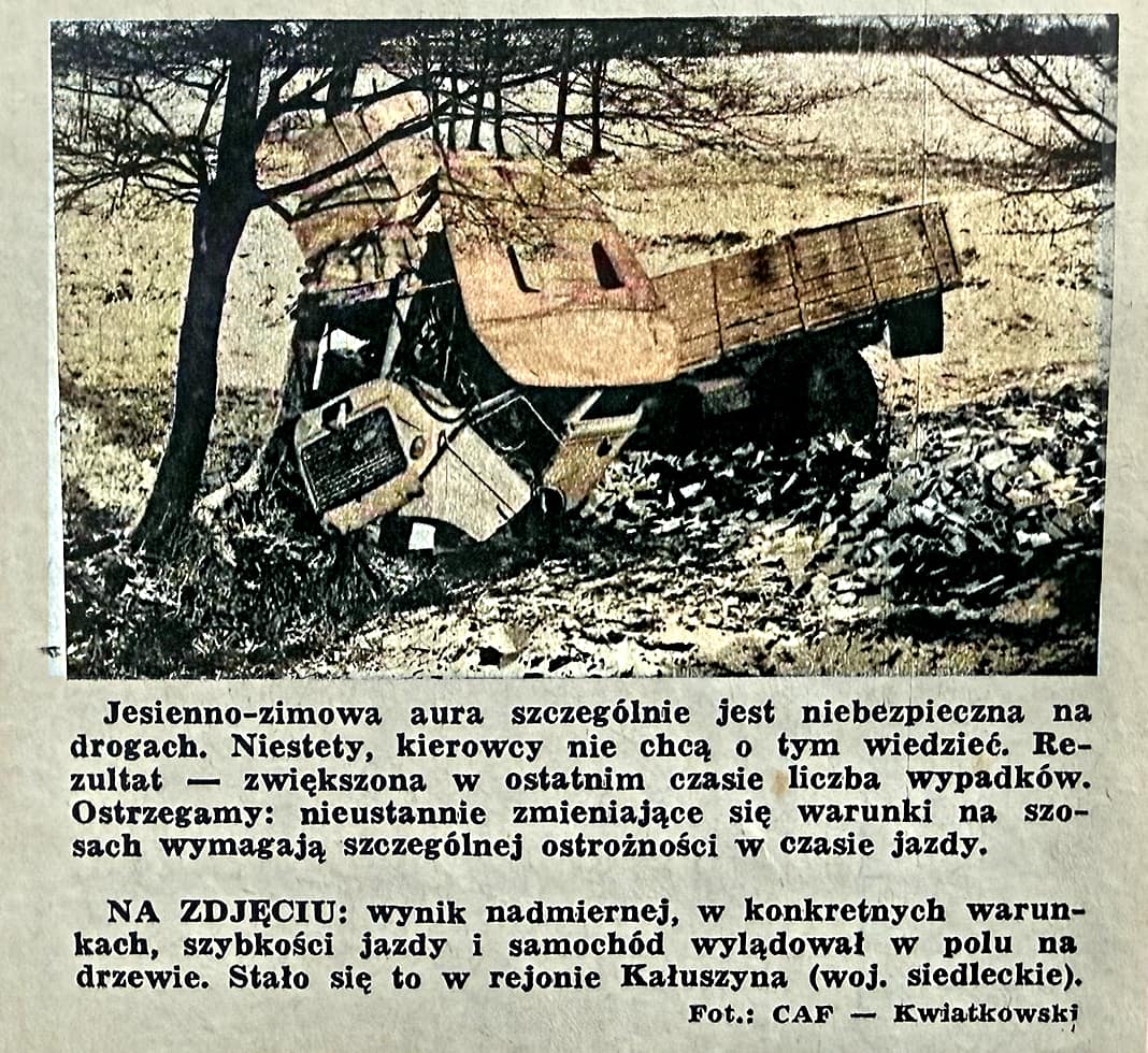 wypadek tygodnik motor z 1976 roku