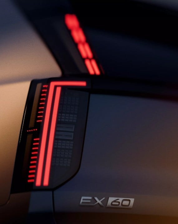 Volvo EX60 – lampa z tyłu