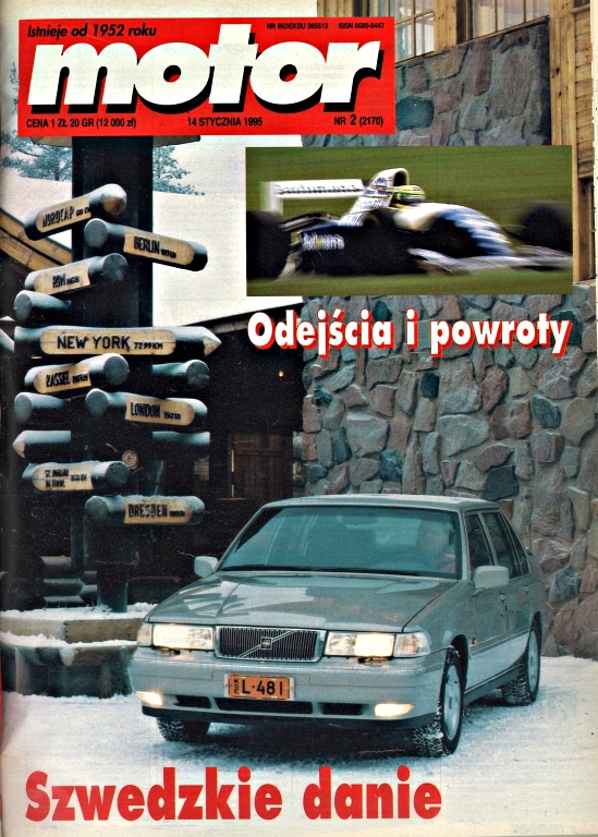 tygodnik Motor numer 2 z 1995 roku – okładka