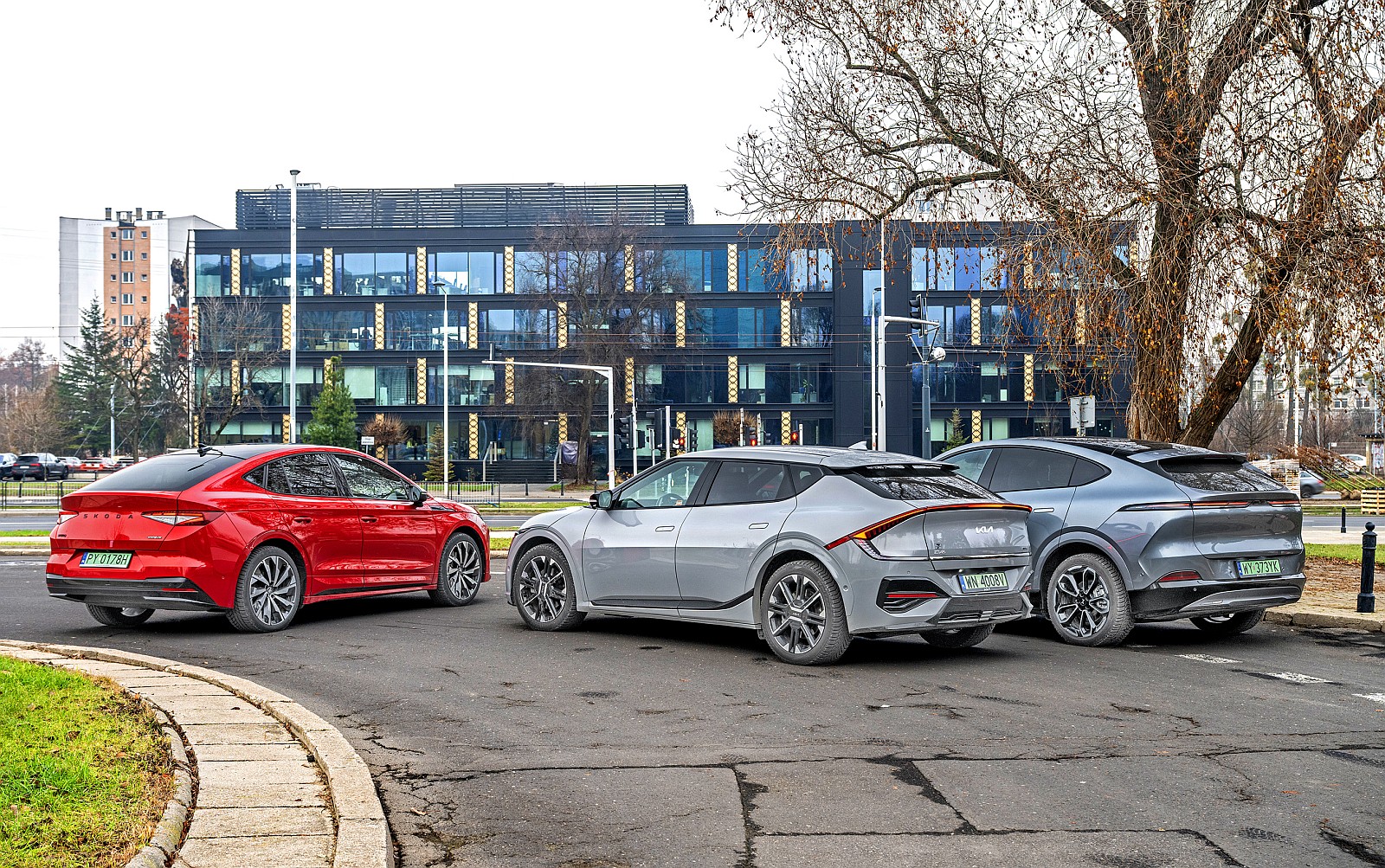 Kia EV6, Skoda Enyaq Coupe, Xpeng G6 (2026) - porównanie - tył