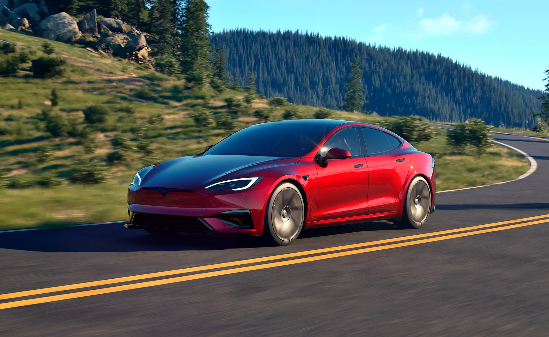 Tesla Model S  – przód