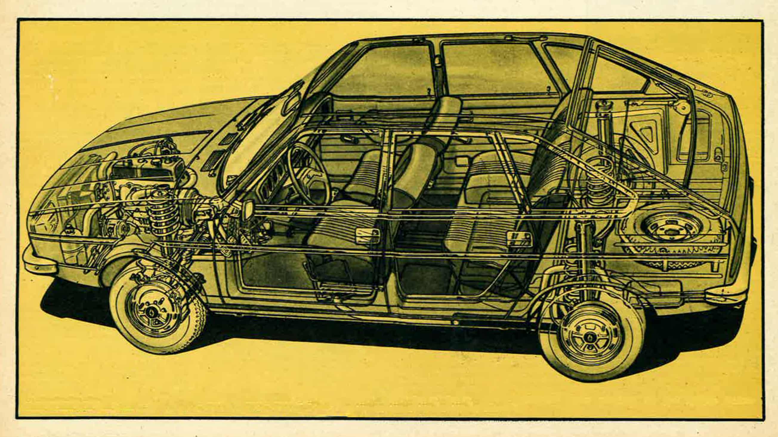 Renault 20 – rysunek anatomiczny