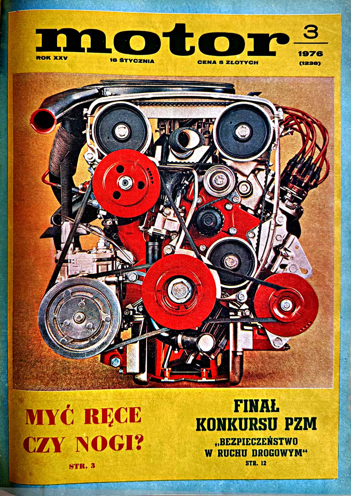Motor numer 3 z 1976 roku – okładka