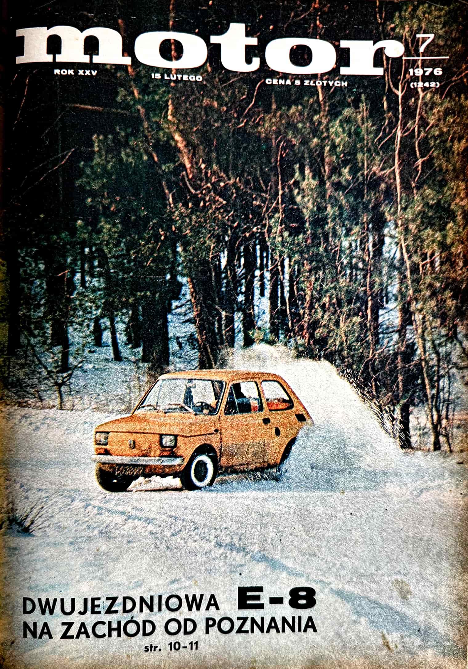 Motor numer 7 z 1976  – roku okładka