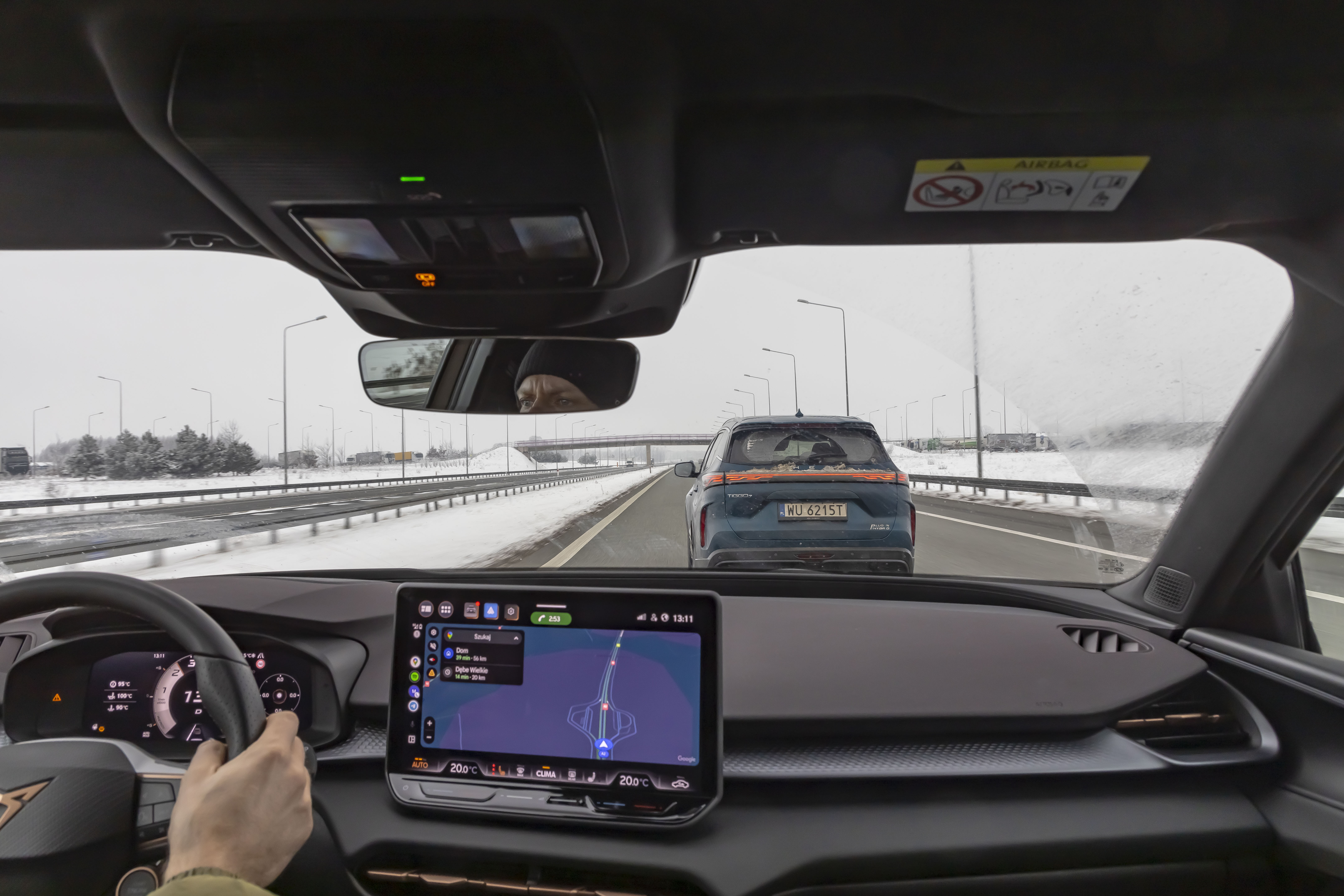 blokowanie lewego pasa