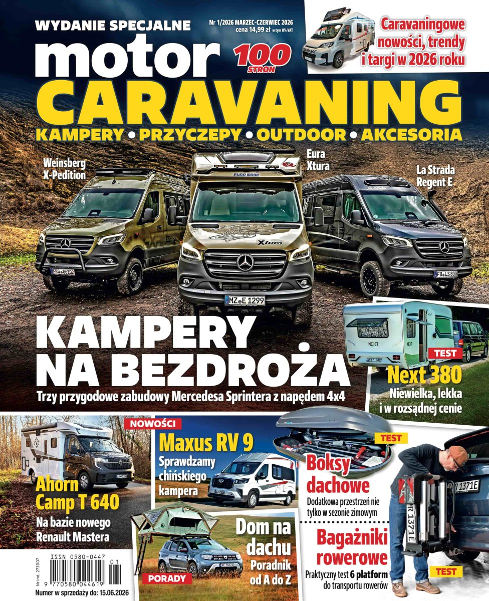 Wydanie specjalne „Motoru” 1/2026 – „Caravaning: kampery, przyczepy, outdoor, akcesoria” już w sprzedaży!