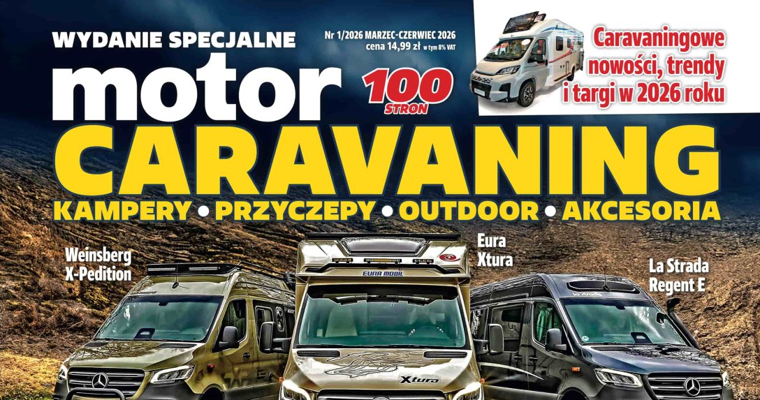 Wydanie specjalne „Motoru” 1/2026 – „Caravaning: kampery, przyczepy, outdoor, akcesoria” – okładka