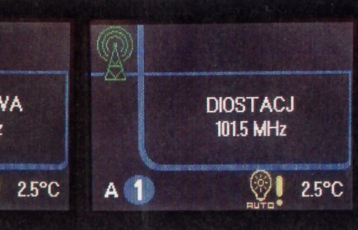 Fiat Stilo Abarth Selespeed –skrzynia biegów, wyświetlacz