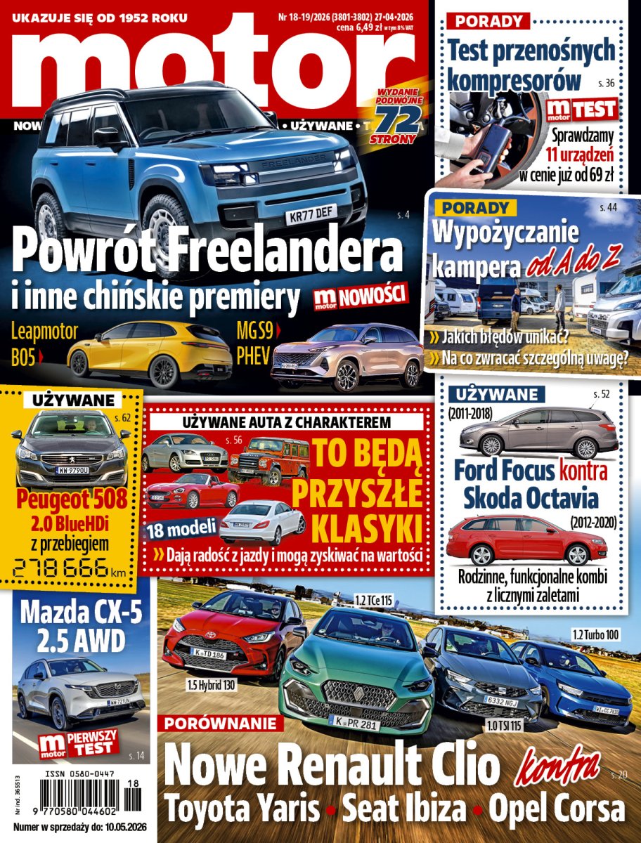 „Motor” nr 18-19/2026 – zapowiedź numeru