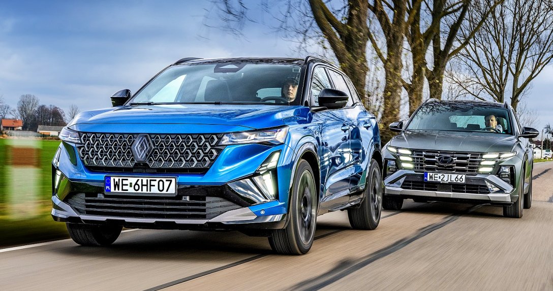Hyundai Tucson vs Renault Austral (2026) - test, porównanie - przody