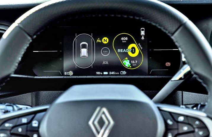 Renault Twingo E-Tech – deska rozdzielcza, ekran wskaźników