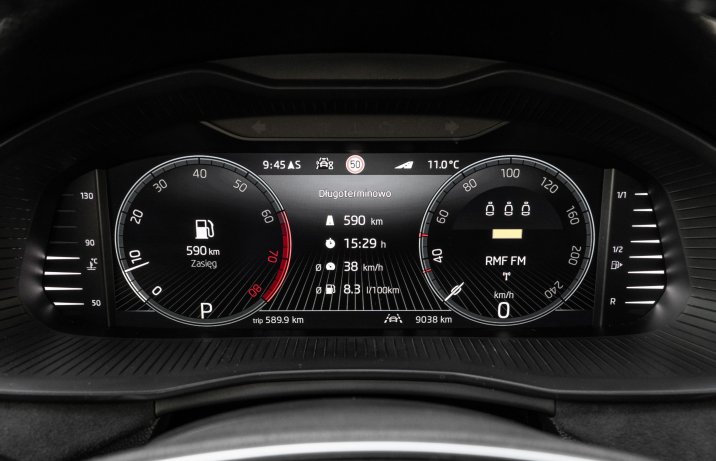 Skoda Scala - zegary