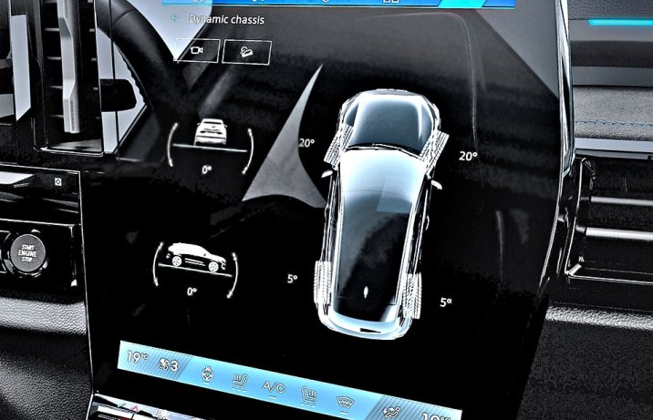Renault Austral – wnętrze, system 4control advanced – widok na ekranie centralnym