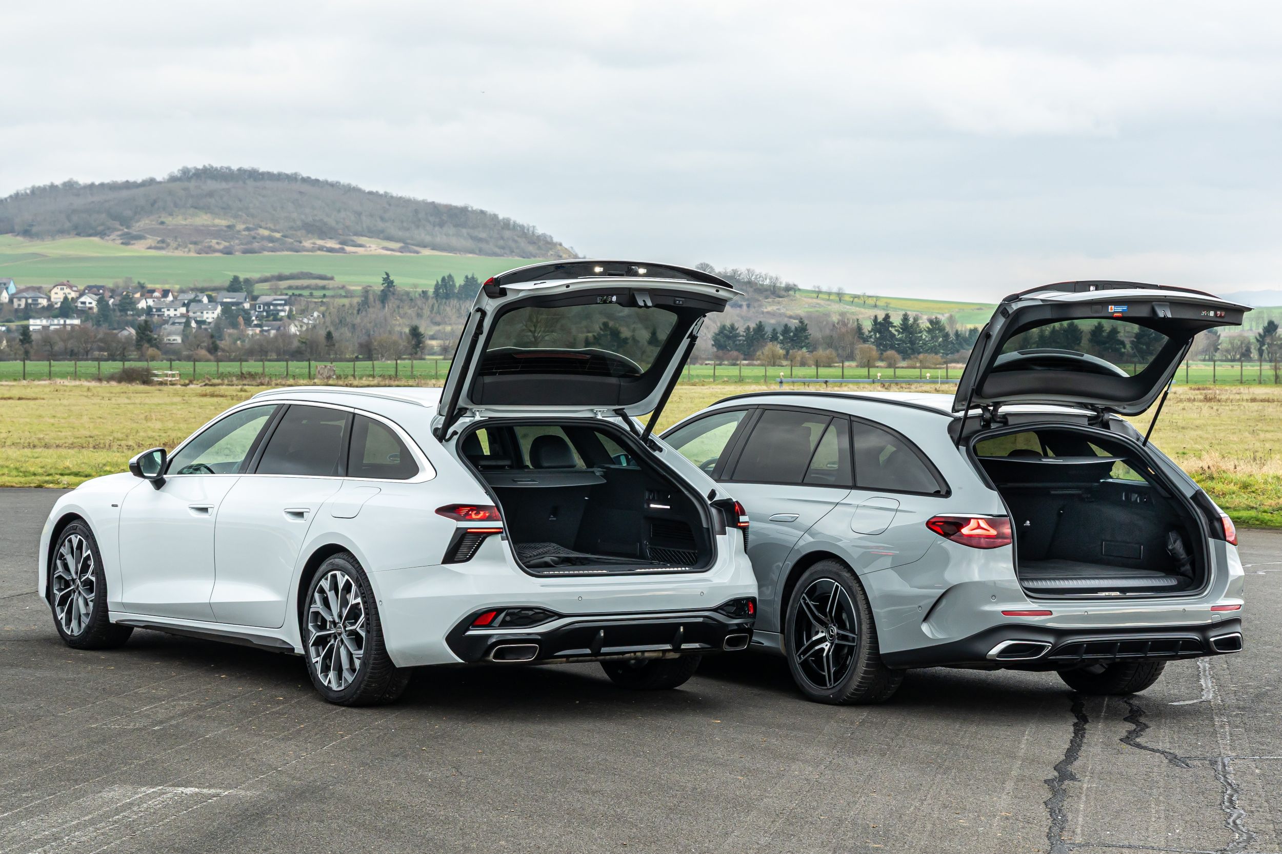 Audi A6 Avant, Mercedes E Kombi - bagazniki