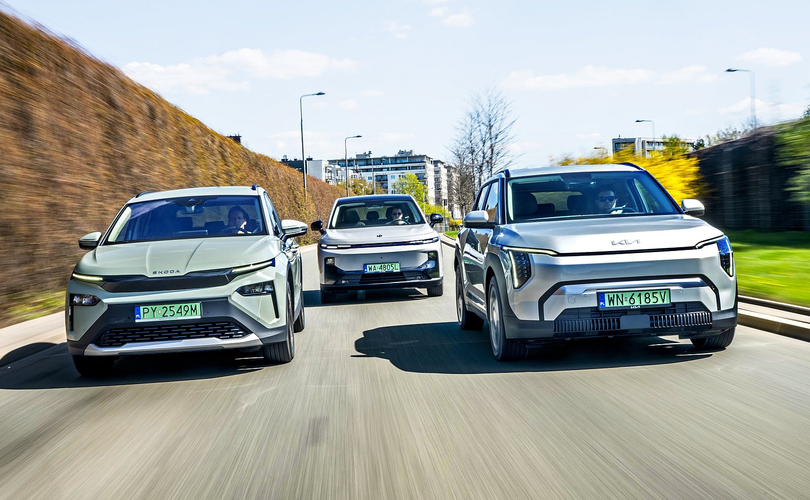 Kia EV3, Leapmotor B10, Skoda Elroq (2026) - porównanie - przód 02
