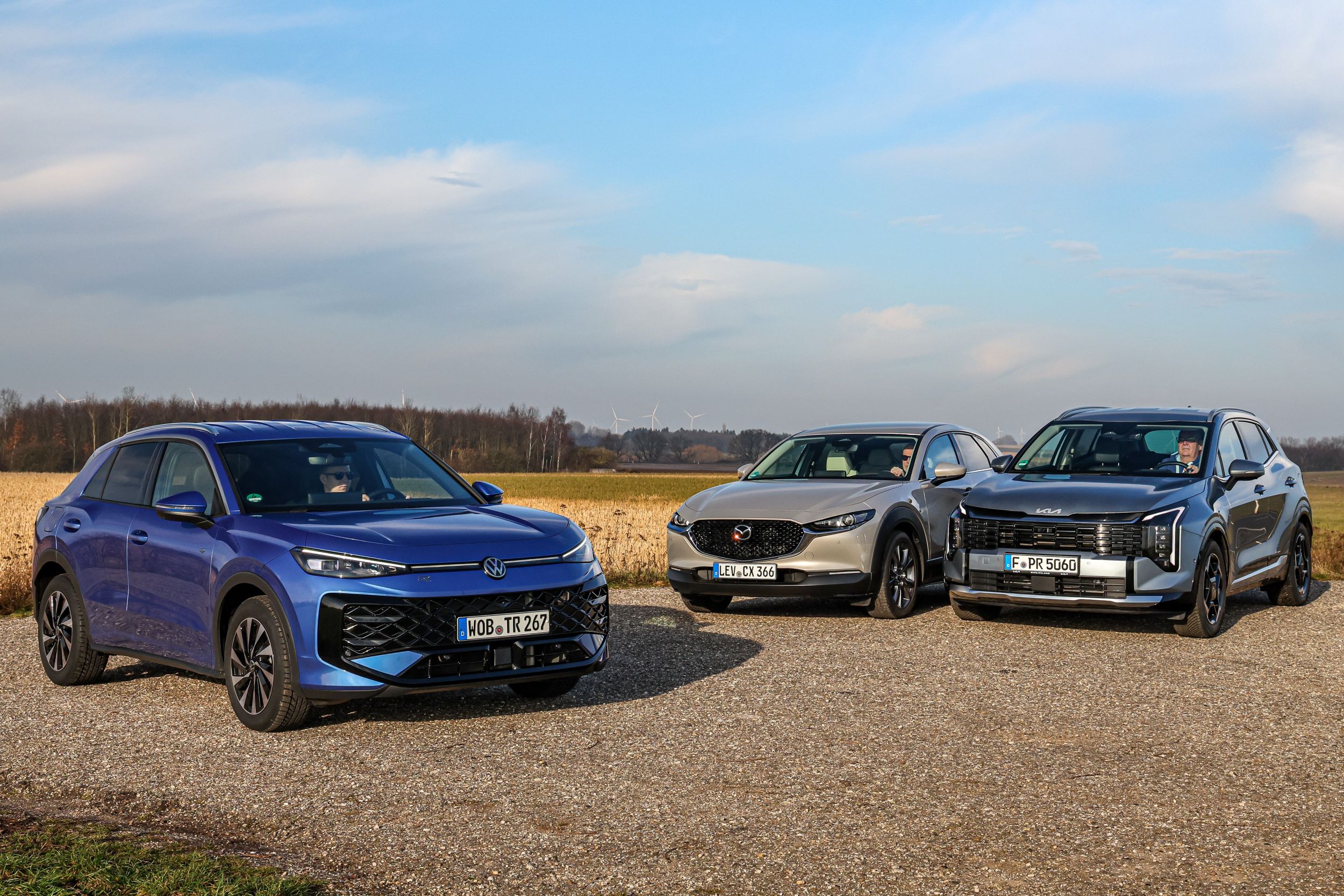 Kia Sportage, Mazda CX-30, VW T-Roc - 3
