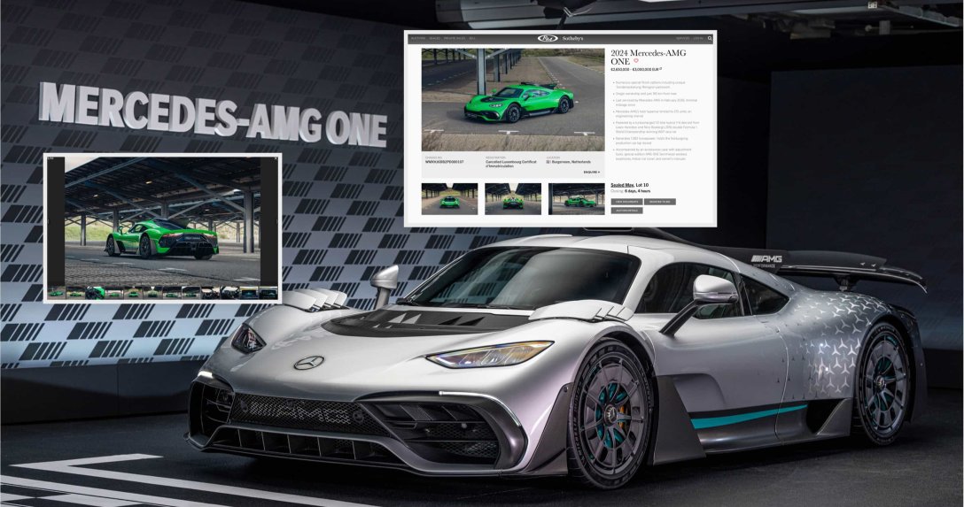 Mercedes-AMG One z przebiegiem 185 km trafił na aukcję. Właściciel wydał krocie na serwis