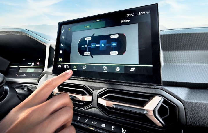 Dacia Duster – wnętrze, ekran multimediów
