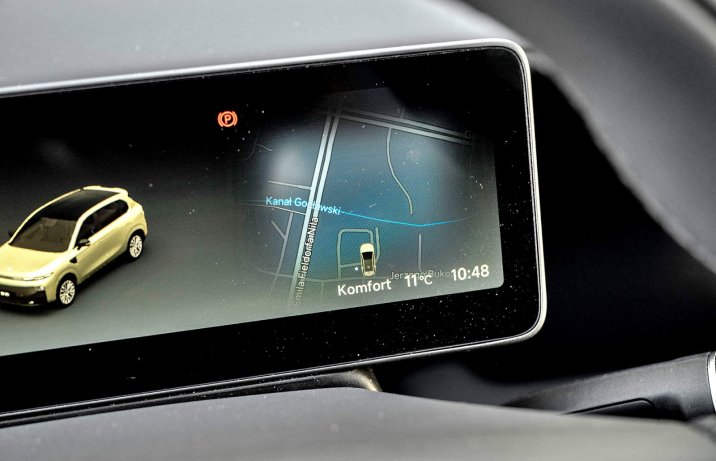 Leapmotor B10 EV (2026) - test - mapa na zegarach