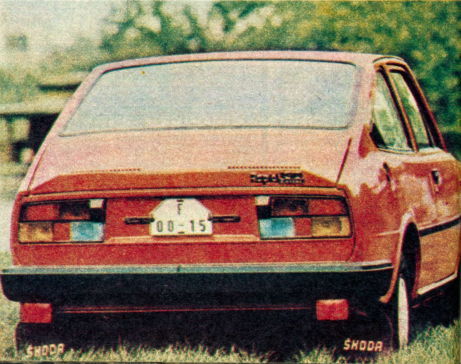 skoda rapid 130 – tył