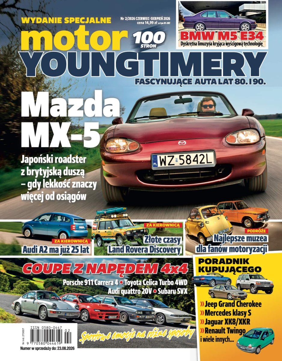 Wydanie specjalne „Motoru” 2/2026 – „Youngtimery. Fascynujące auta lat 80. i 90.” już w sprzedaży