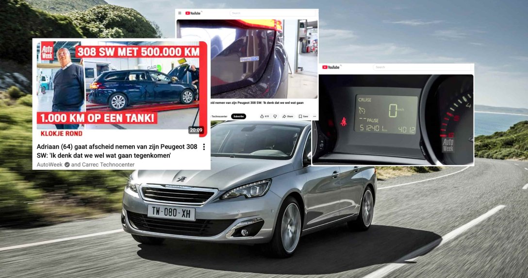 Ponad 512 000 km bez wymiany silnika. Ten Peugeot 308 SW ma choćby oryginalny DPF