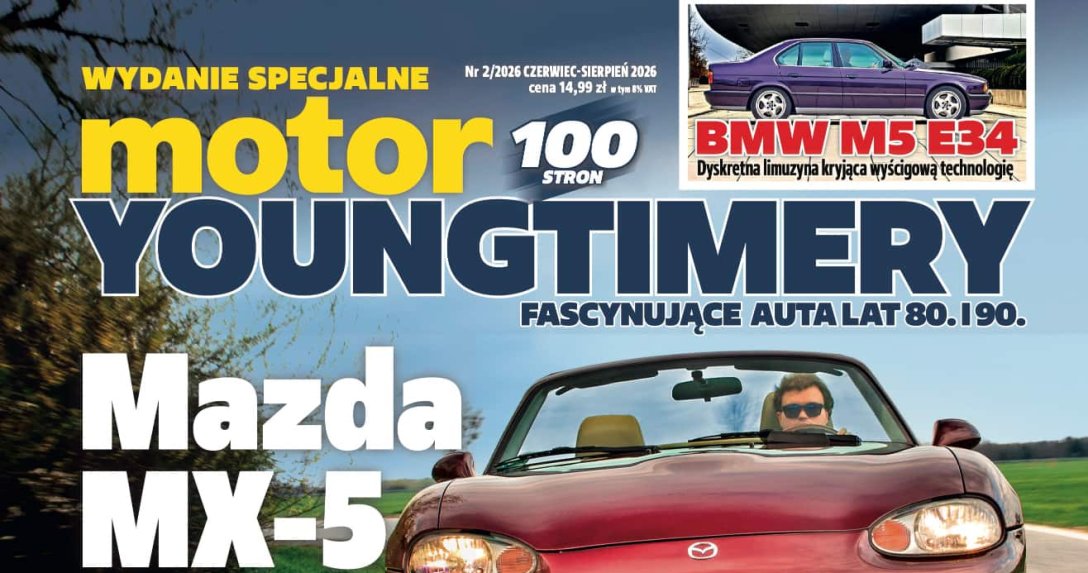 Okładka wydania specjalnego „Motoru” 2/2026 poświęconego youngtimerom