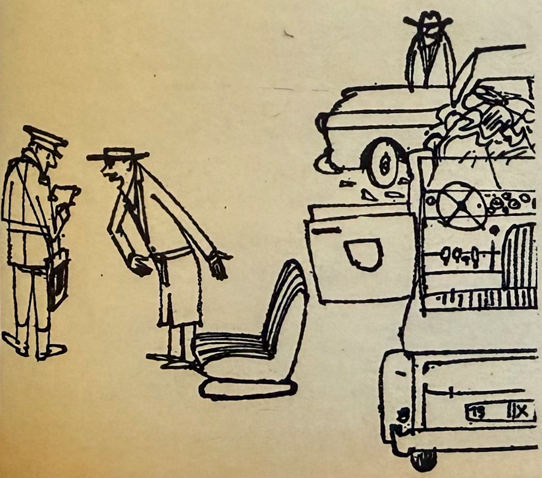 wypadek-drogowy-rysunek-satyryczny-motor-1976