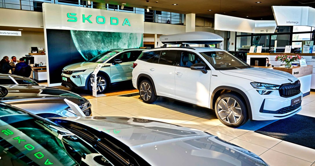 Salon samochodowy marki Skoda