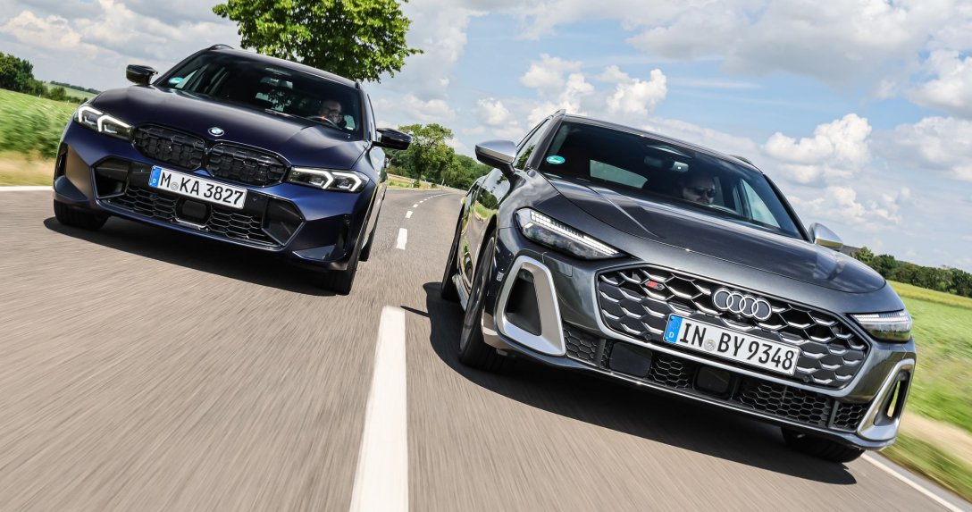 Audi S5 Avant, BMW M340i Touring – przody