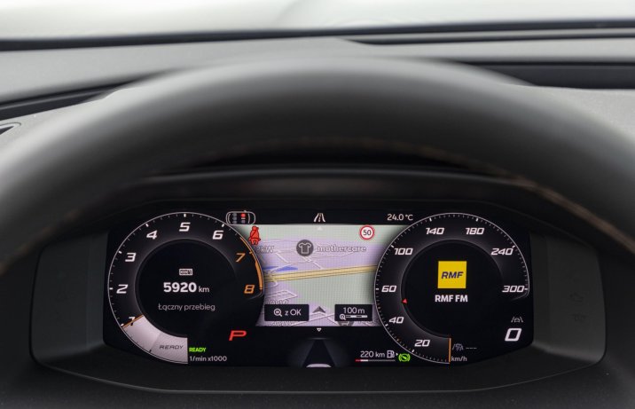 Cupra Formentor 1.5 eTSI DSG (2026) - test - cyfrowe wskaźniki