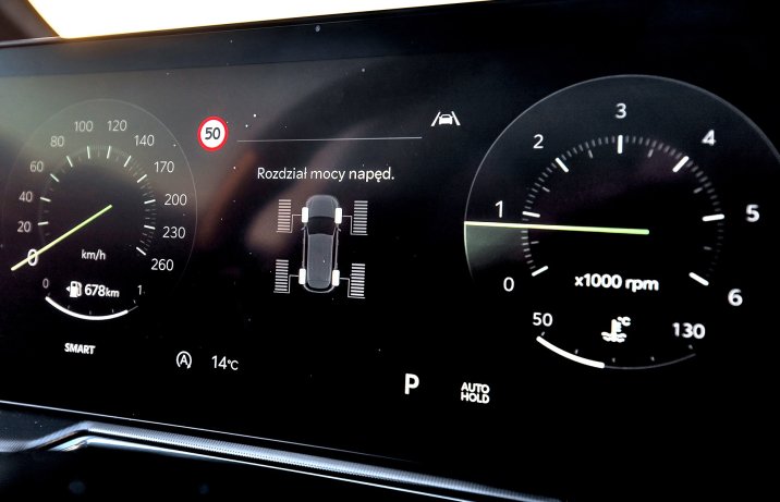 Kia Sorento – wnętrze, cyfrowe zegary